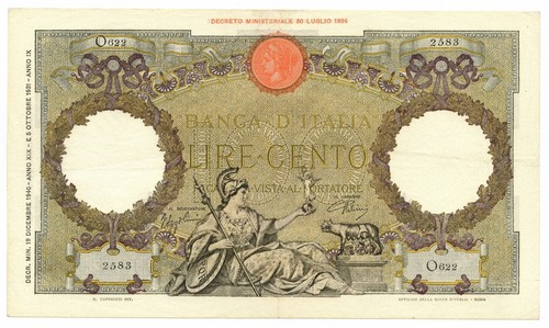 100 lire capranesi aquila - 100,