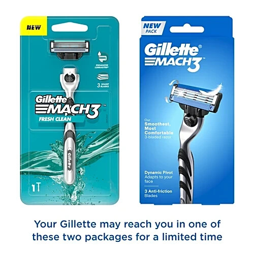 Gillette mach3 manico rasoio - gillette,