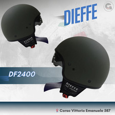 CASCO JET DIEFFE DF2400  MATT BLACK  TG.L