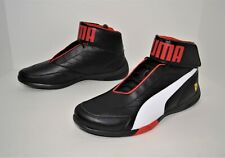NUOVE SCARPE UOMO PUMA SCUDERIA FERRARI x KART CAT MID 3 MISURA 11,5 PELLE NERA 