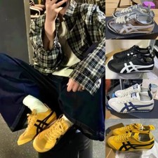 Sneakers unisex stile retrò MEXICO 66 giallo/nero Onitsuka Tiger scarpe da corsa