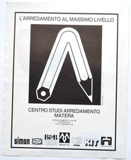 Centro Studi Arredamento Matera pubblicità advertising clipping 1980