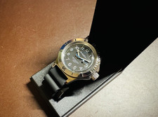 Orologio Vostok Amphibia 120811 subacqueo meccanico automatico nero venditore USA