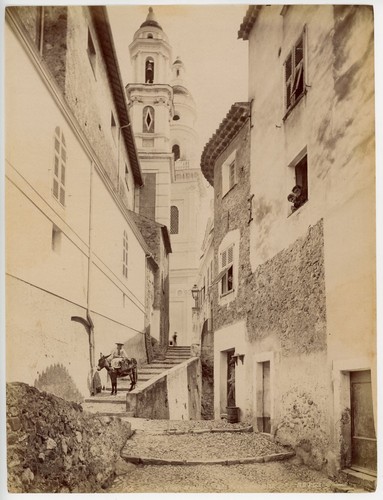 Tirage albuminé menton rue - tirage,