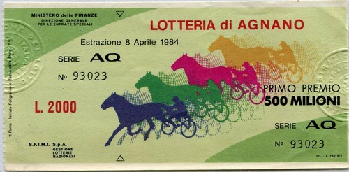 Biglietto lotteria di - (b4662),