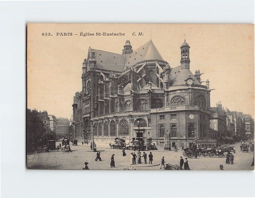 Cartolina église eustache - Église, st.