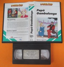 VHS film PAPA' GAMBALUNGA cineteca ragazzi 24 MASTERVIDEO CR 24 (F179) no dvd