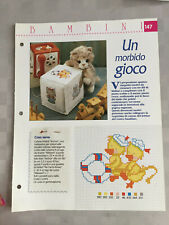 Schema punto croce Bambini Un morbido gioco cubo elefante papere orso gatto