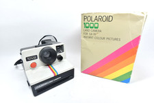 POLAROID LAND CAMERA 1000 SX-70 SX70 FOTOCAMERA PELLICOLA ISTANTANEA TESTATA FUNZIONANTE + SCATOLA