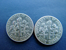 MONETE ONE DIME LIBERTY 1967 E 1974 SPLENDIDE