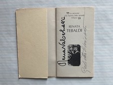 Renata Tebaldi opuscolo firme autografe di Renata Tebaldi e Giulietta Simionato