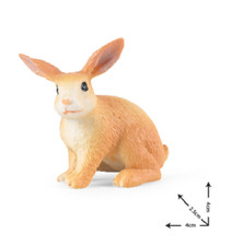 4cm Mini Hare PVC Toy Rabbit