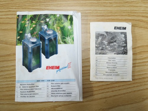 Eheim professional manuale - eheim, ii