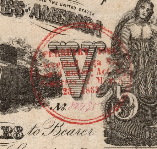 1861 5 cartamoneta - pf-1,