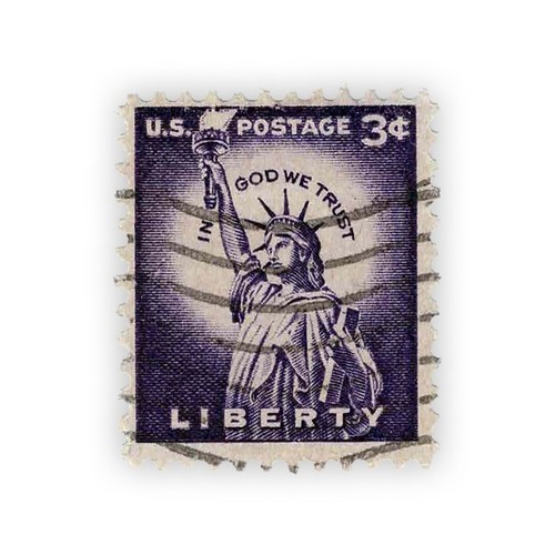 Timbre rare usa statue de - timbre,