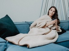 Coperta 100% Lana con Cerniera