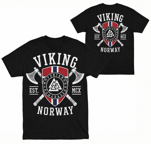 Shirt norvegese bandiera - t-shirt,