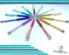 Set 10 penne a sfera con cristalli Swarovski + Custodia + Ricarica. Idea regalo!