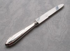 RAR Coltello Da Dessert Raro 21Cm. Stile Chippendale In Argento 800 Italia M+C