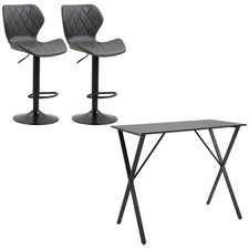 HOMCOM Set Tavolo Alto e 2