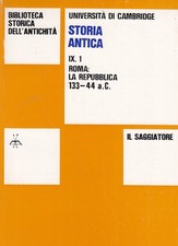 Università di Cambridge. Storia antica, Roma :la repubblica 133-44 a.c. 2 volumi
