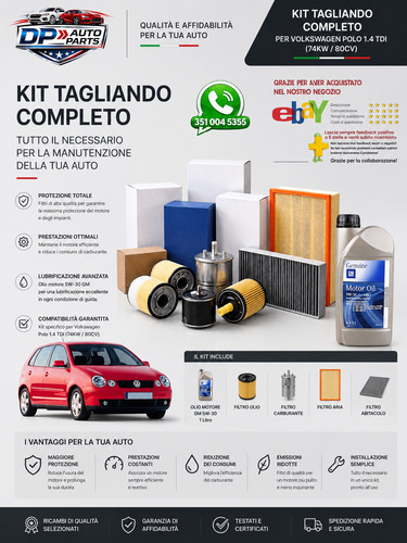 Kit tagliando filtri - kit,