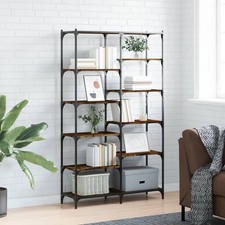vidaXL Libreria Rovere Fumo