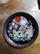  PIATTO ALADINO E IL GENIO DELLA LAMPADA Porcellana ROSENTHA  II BJORN WIINBLAD 