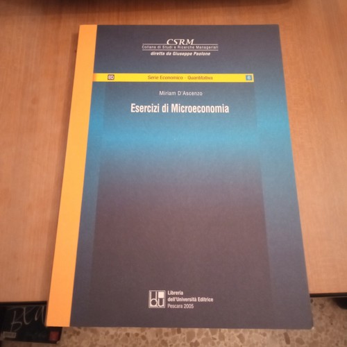 Esercizi microeconomia - di,