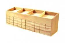 Casa Delle Bambole In Legno Naturale Con Ripiani Divisi 1:12 Arredamento Negozio