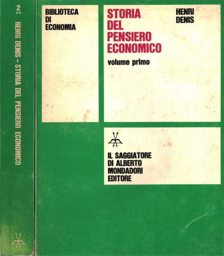 Storia del pensiero - , economico