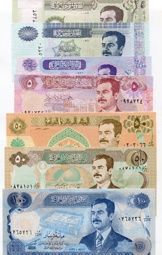 Set banconote saddam - 7,