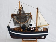 HANDMADE WOODEN TRAWLER MODEL