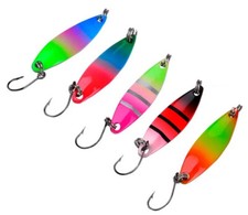 Kit 5 Piuma Spoon 3,3g Pesca