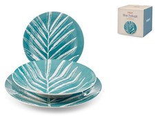 Servizio 18 pezzi tavola blu