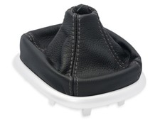 PER RENAULT SCENIC 2 autimatico 2003-09 CUFFIA DEL CAMBIO PELLE CUCITURE GRIGIE