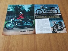 1971 SUZUKI T 500 R MOTO PROVA SU STRADA CARATTERISTICHE MOTORE TECNICA EPOCA