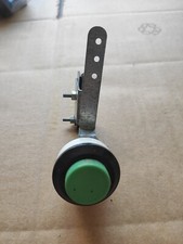 Pulsante Arcade Vintage Colore Verde Con Staffa In Alluminio E Mirco Switch