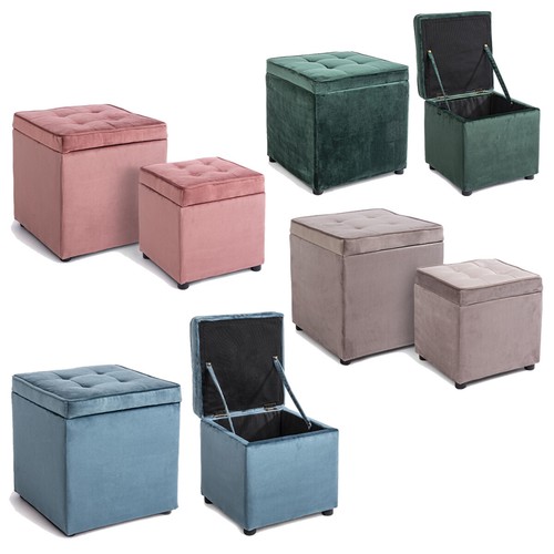 Set pouf contenitore - 2,