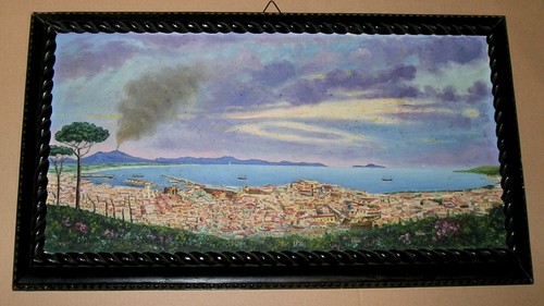 Quadro olio tela golfo di - quadro,