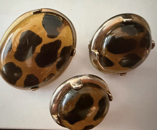 Set orecchini spilla - , cabochon