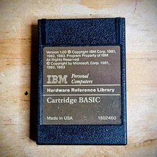 1983 IBM PC JR. Cartuccia