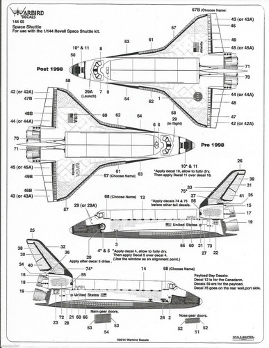 Decalcomanie warbird 144 - warbird, 1/144