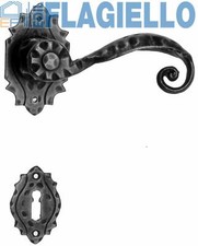 Maniglia Rustica per Porta in ferro battuto Galbusera Art.510 Nero Antico