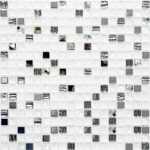 Mosaico vetro acciaio - in, /