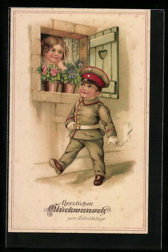 Litografia bambini propaganda - bambini,