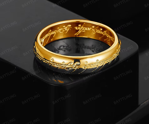 Anello gollum elfo oro - anello,