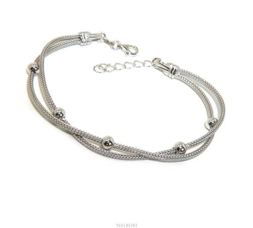 Bracciale doppio argento 925 - doppio,