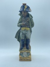 Bottiglia vintage Capodimonte forma Napoleon Bonaparte per liquore in ceramica.