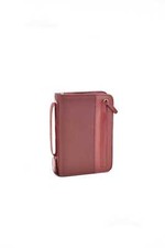 Borsello Agenda Porta Tessere Documenti Piquadro In Tessuto Rosso Scuro 21x15cm